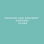 Erosion and sediment control plans